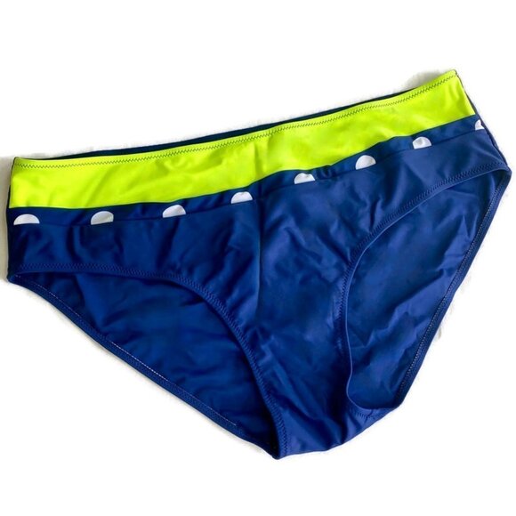😃 $5 ADD-ON 😃 2X Royal Blue And Yellow Swim Bottoms Fabo⎜ NWOT - Picture 1 of 3